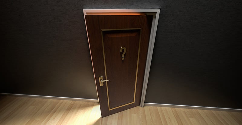 September 2020 CFE and the CPA Competency Map An illustration of a door with a question mark left ajar with light streaming from the room.