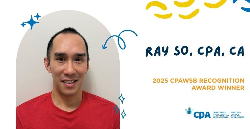 The Power of Persistence and Giving Back: Ray So Receives 2025 CPAWSB Recognition Award