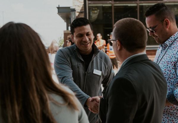 Have questions? Need help selecting a module or course? Photo taken at one of the Indigenous Initiatives ceremony where students, instructor and CPAWSB staff are interacting with each other.
